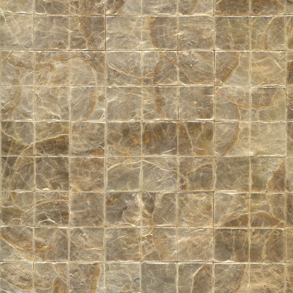オッフェン　Offen scallop pearls pattern/BEIGE Arizona Tile - S-Series - Porcelain Scallop Mosaic - Soft